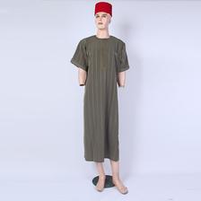 厂家多色多款摩洛哥袍批发 摩洛哥短袖 阿拉伯长袍 现货服装
