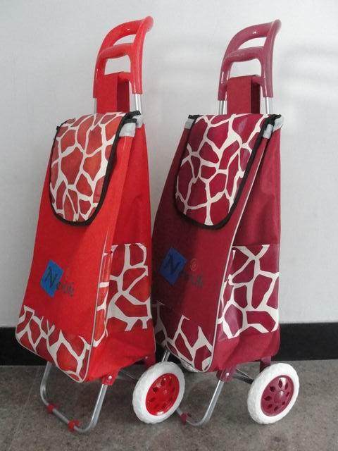 牛头架购物车带侧袋购物车中老年人专用车防水购物车图