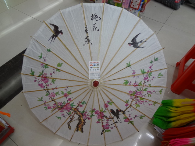 Factory Direct Sales. Anti-Umbrella Gift Umbrella Decoration Umbrella Big Red Red Plum Blossom Oiled Paper Umbrella details Picture