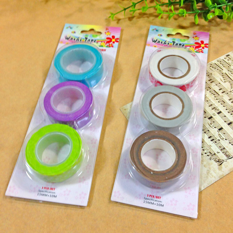 和纸胶带L818-805-3 颜色随机发货单卷1.5*10米