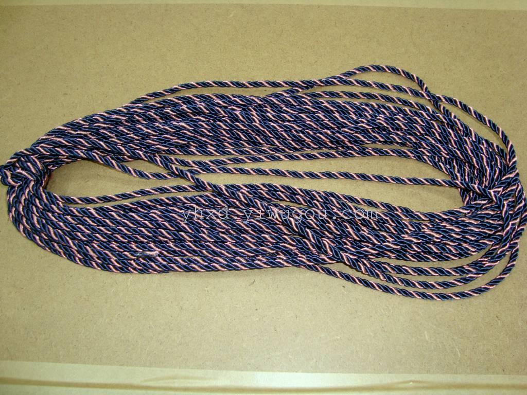 供应加金银丝带布边两股绳，颜色规格齐全，厂家直销详情图1