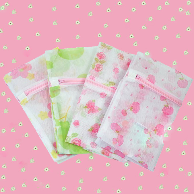 细网洗衣袋护洗袋收纳袋洗衣篓印花洗衣袋