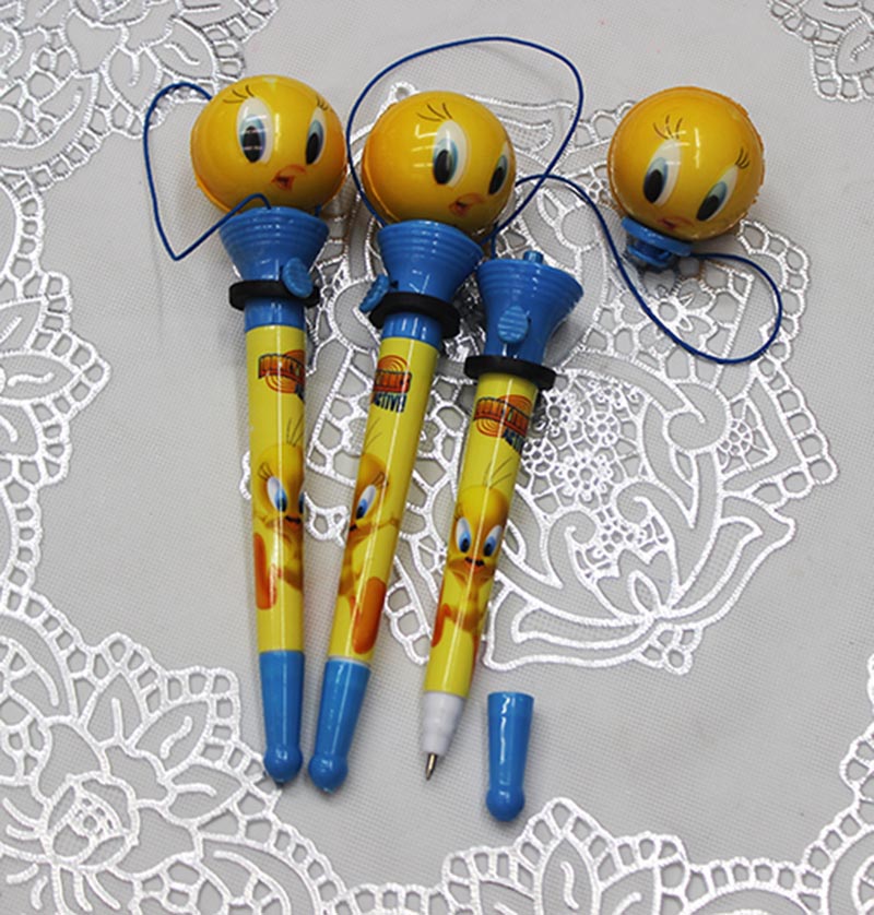 Factory direct sales of smiling cartoon bouncing ballpoint pens and wholesale of new and unique shaped bouncing pens Specification image