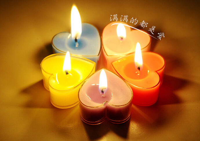 浪漫心形蜡烛套餐 生日求婚表白蜡烛套餐 礼品蜡烛 心形蜡烛盒装