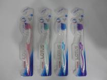 New high quality adult toothbrush with tongue scraper and gum massage premium silk brush