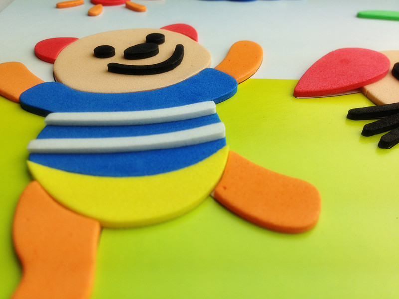 春禧 厂家直销儿童贴纸，DIY幼儿手工贴图，手工制作幼细节图