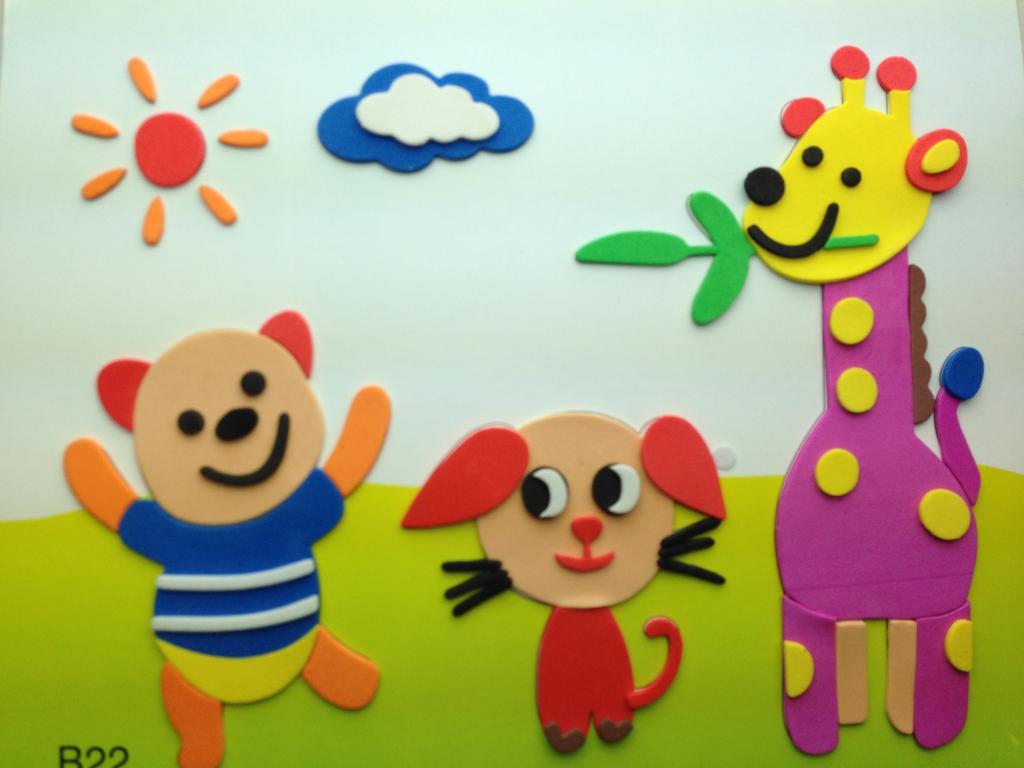 创意贴纸实物图