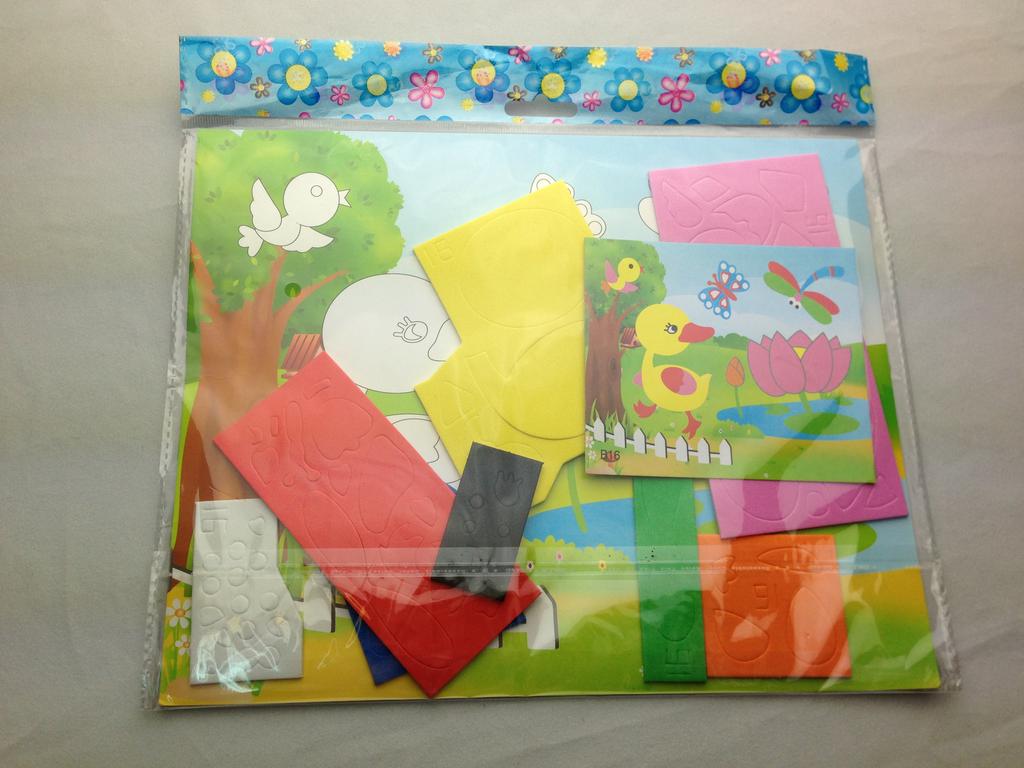 春禧 厂家直销 EVA儿童贴画 diy手工制作eva粘贴画细节图