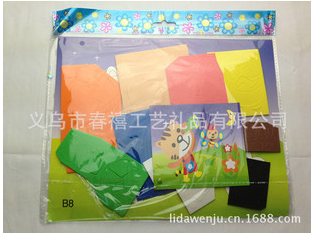 厂家直销diy幼儿手工立体贴图 儿童手工制作益智卡通动物细节图