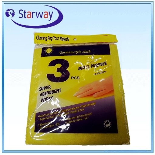 Rag 3pcs non-woven rag needled non-woven rag bag rag
