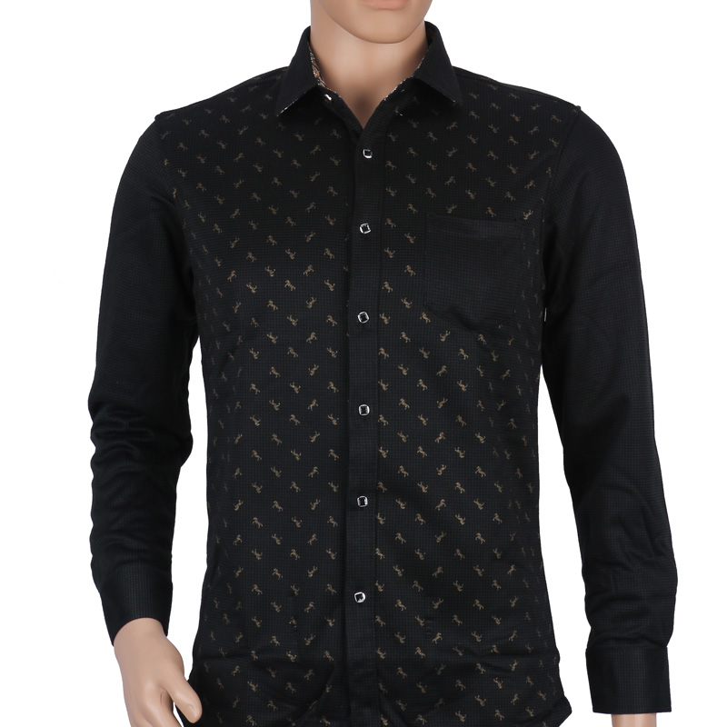 Men's plush long-sleeved business shirt, thickened and warm shirt for men details Picture