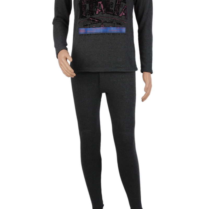 New basic base, warm, straight fleece, non-falling fleece, fleece and thickened underwear set details Picture