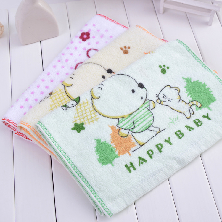 Pure cotton small towels, pure cotton untwisted children's towels, Yiwu daily necessities towel wholesale