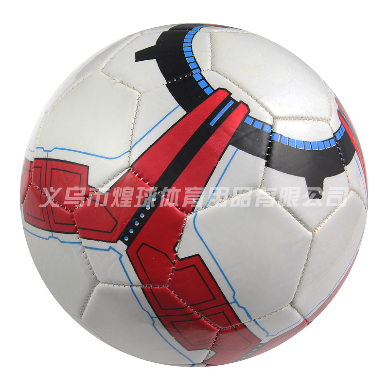 PVC材质5号机缝足球 标准比赛训练运动足球批发图