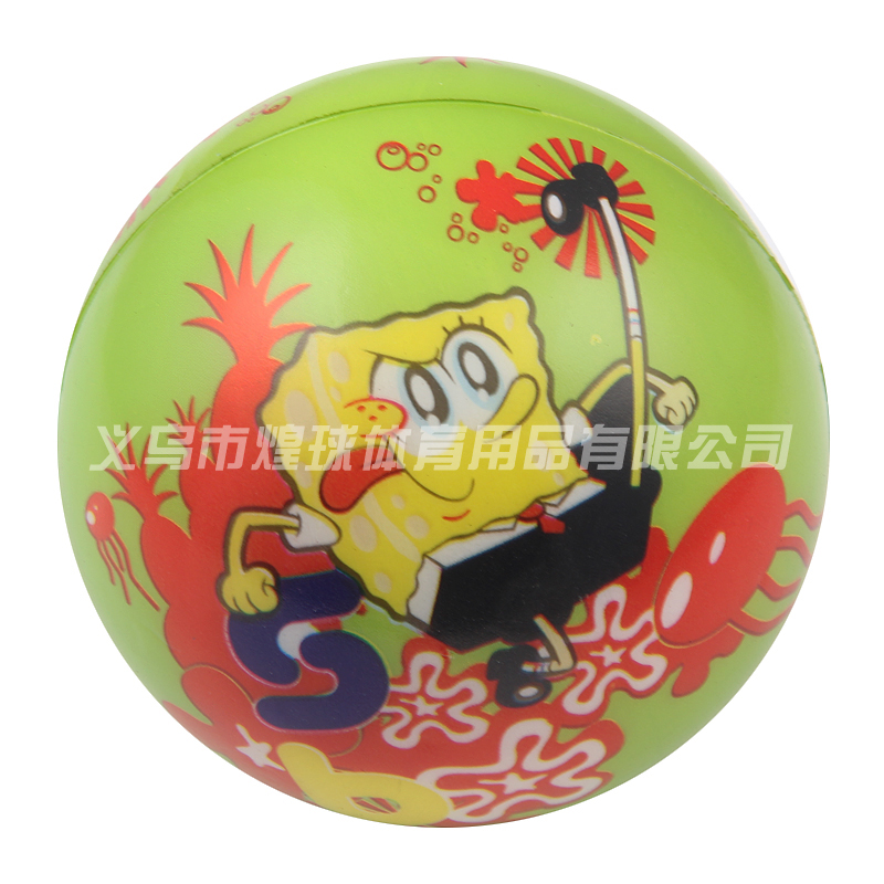 环保加厚儿童玩具卡通图案PU球 幼儿园宝宝体育运动PU玩具球