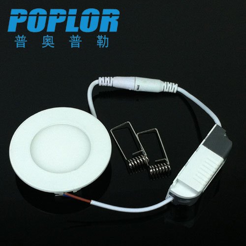 LED ultra-thin panel light 3W ultra-thin LED downlight round concealed panel light resistance/cross flow