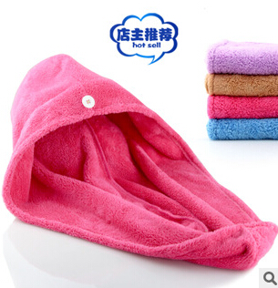 Dry Hair Cap Thickened Coral Velvet Super Absorbent Hair Manufacturers Direct Sales Dry Hair Cap