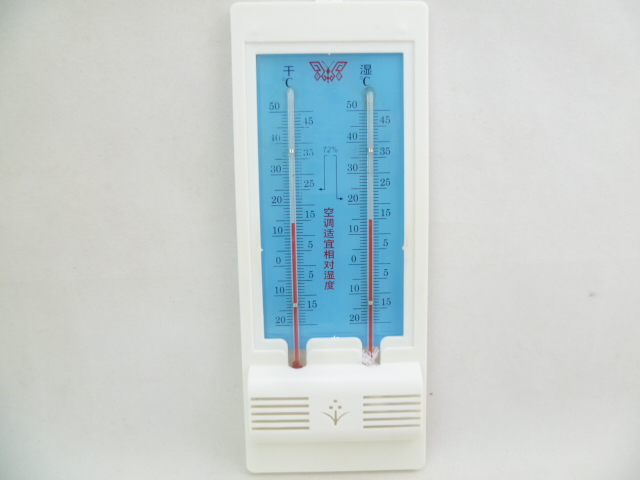 The manufacturer's dry and wet plastic glass thermometer, heat and humidity meter, high-accuracy temperature and humidity 2-in-one thermometer details Picture