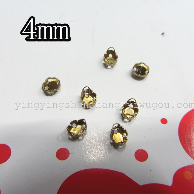 4mm双耳朵D形爪钻 手缝爪钻 鞋服配件