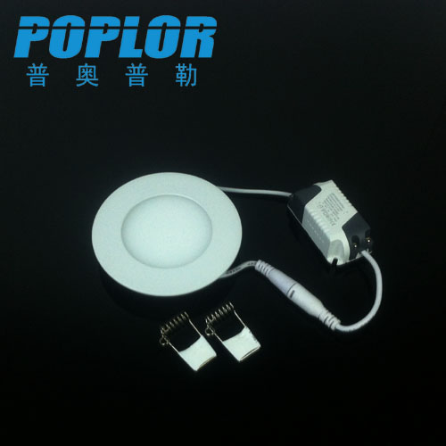 LED ultra-thin panel light LED ultra-thin downlight round 4W triple ampere constant current drive