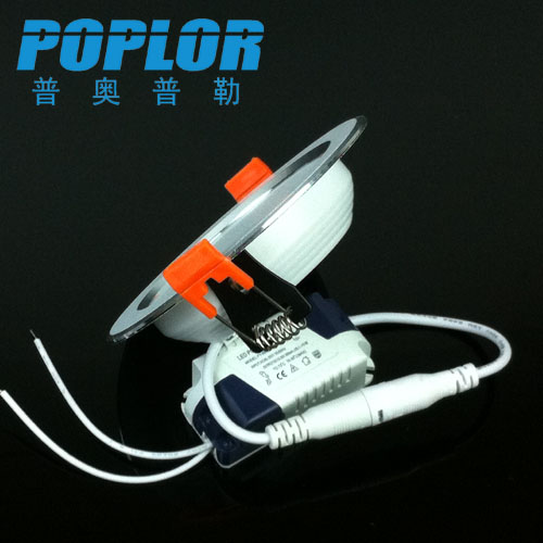 LED筒灯 7W IC恒流车铝LED天花灯3mm厚三安宽电压产品图