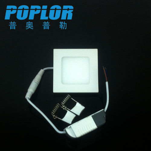 LED ultra-thin panel light LED ultra-thin downlight square 3W three ampere constant current drive