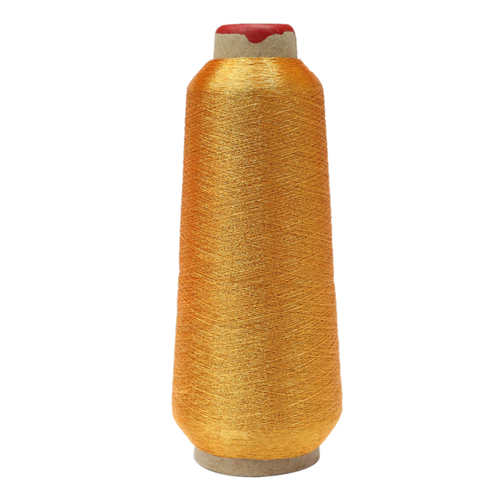 Golden luster embroidery thread