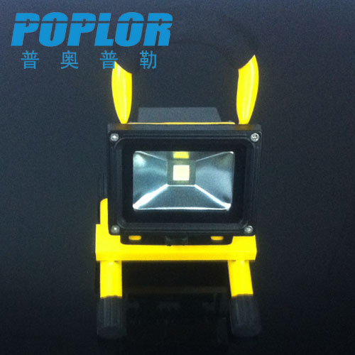 LED充电便携式投光灯 10W调光投射灯户外工程照明灯防水产品图