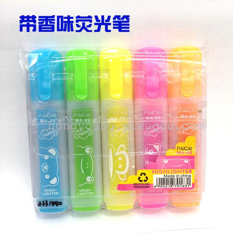Perfumed highlighter MA-89-5 highlighter colored marker fluorescent marker