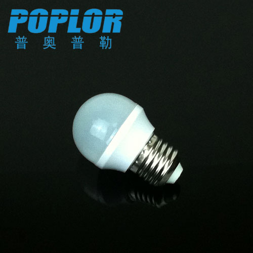 LED bulb G45 Plastic 3W LED color bulb PC white shell E27