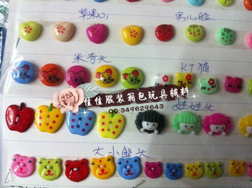 儿童彩色树脂纽扣画diy手工制作材料包幼儿园装饰小扭扣子钮扣花产品图