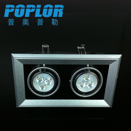 LED Gall light LED grille light 3W*2 double head bean gall light hidden spot light IC constant current