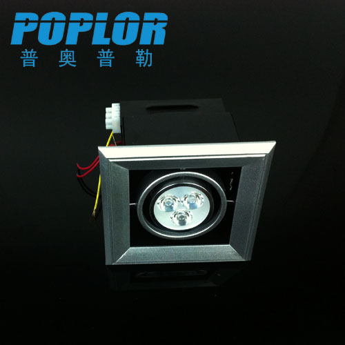 LED Gall light LED grille light single head 3W bean gall light hidden spot light patch IC constant current