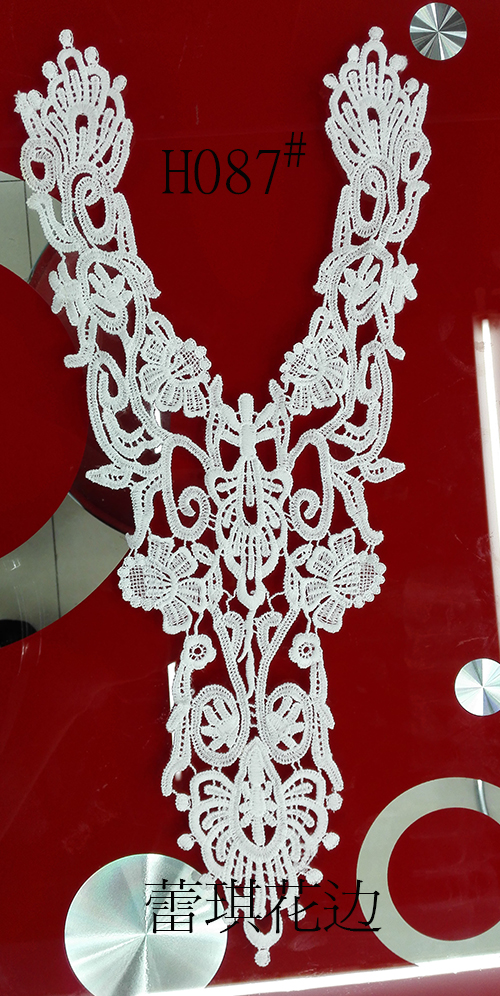 Direct sales from the manufacturer of collar flower lace accessories, corsage embroidery, milk silk water-soluble lace Application Scenario