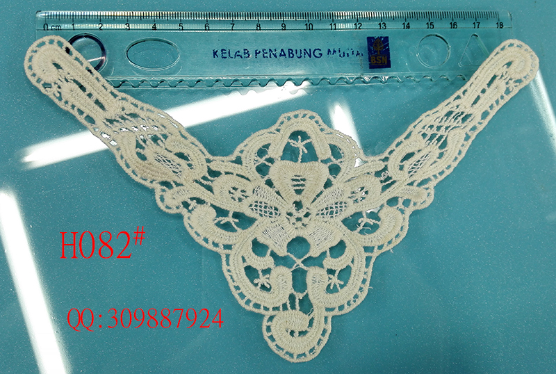 Lace collar, cotton thread, lace corsage, water-soluble embroidery Application Scenario