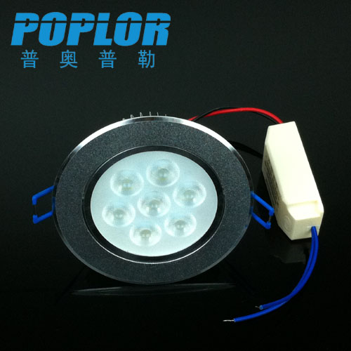 7W LED天花灯磨砂IC恒流LED筒灯 珠面透镜2mm细节图