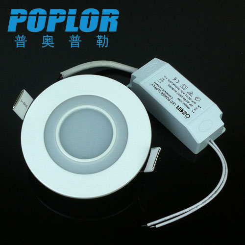 10W LED panel light two-color segmented dimming front luminous circular three-amp IC constant current drive