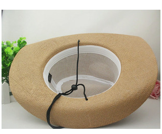 Wide-Brimmed Men's Summer Cowboy Hat Fishing Hat Straw Hat Men's Visor Hat Men's Summer Brimmed Hat Specification drawing