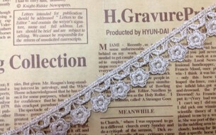 Gold And Silver Thread Water Soluble Lace Width 2 Cm To Use On The Product Is Beautiful