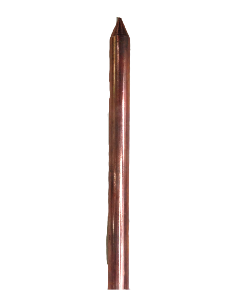 Iron plated copper ground rod