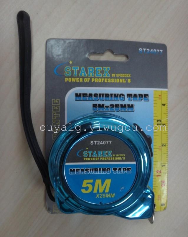 Electroplated tape measures: 5 meters, 5.5 meters, 7.5 meters
