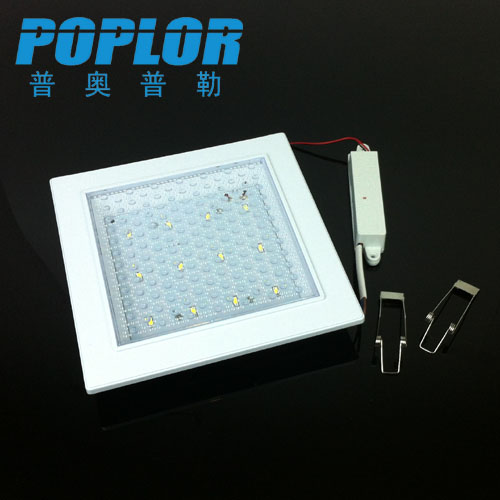 6W LED kitchen and bathroom light LED hidden panel light Bathroom light Square three-amp IC constant current drive