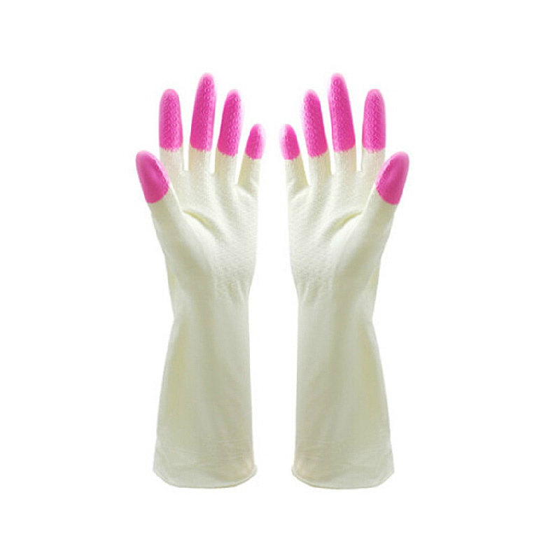 Elog Household Cleaning laundry gloves Shark oil gloves household waterproof and velvet thickened latex gloves thumbnail