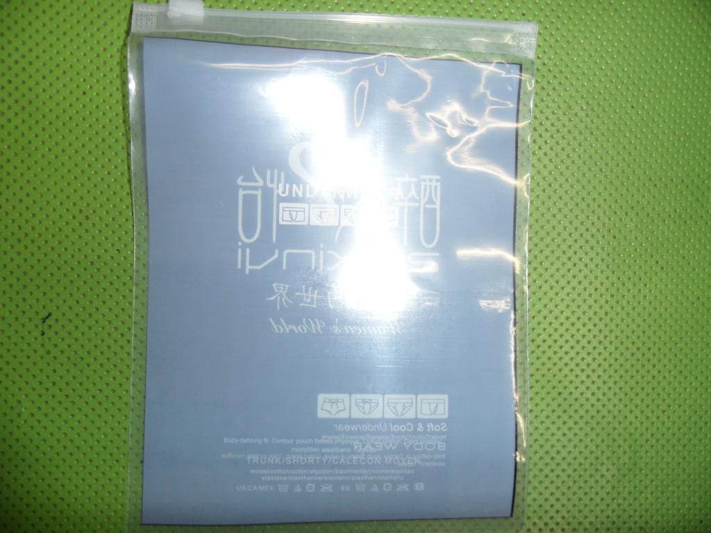 厂家直销：内裤包装袋 服装包装袋 PE拉链袋 多色印刷自封袋