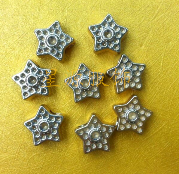 Five-pointed star decorative buckle alloy core-pulling buckle