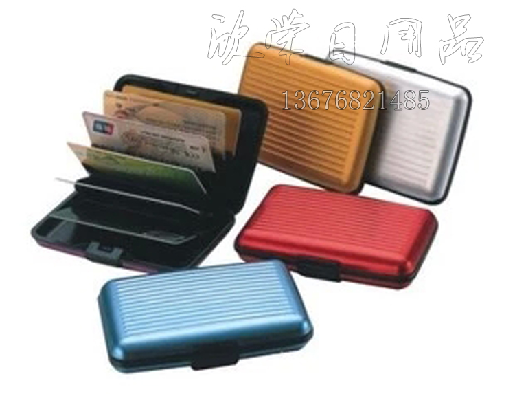 Waterproof, anti-magnetic, anti-metal card case, aluminum card box, bank card case, credit card holder, silver ID card holder Specification image
