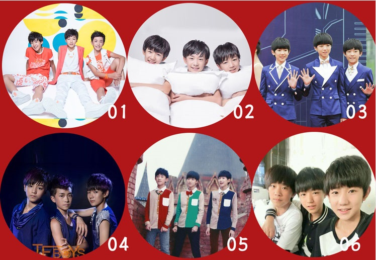 厂家供应韩国明星EXO TFBOYS马口铁胸章 徽章批发细节图