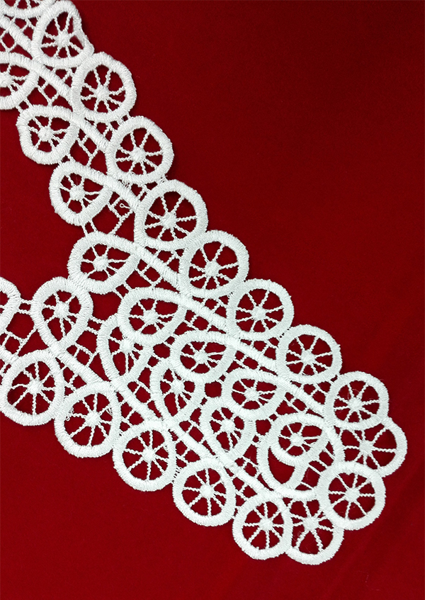 Direct sales from the manufacturer of clothing accessories such as collar flowers, lace, corsages, polyester lace and embroidery lace Specification image