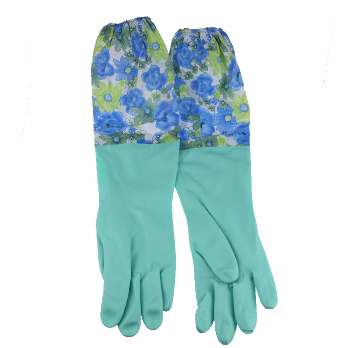 Yaocheng Warm sleeve-joining gloves PVC gloves