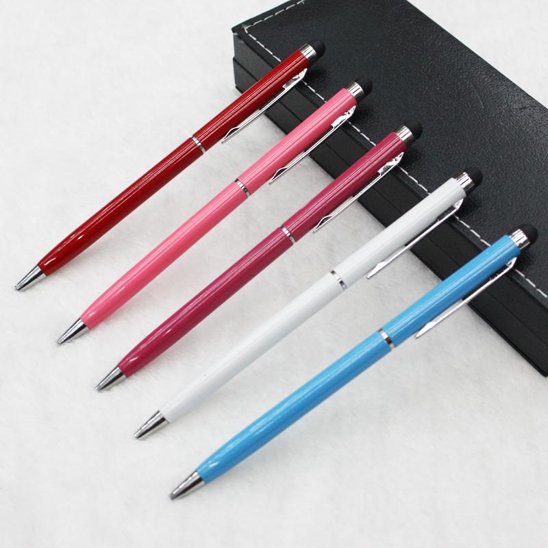 2014金属圆珠笔 金属触屏笔手写笔电容笔多色触摸笔特价热卖
